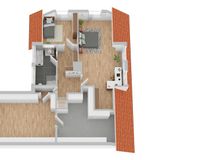 Grundriss Obergeschoss Haupthaus (nicht maßstabsgetreu)
