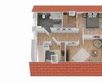 Grundriss Dachgeschoss (nicht maßstabsgetreu)