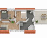 Grundriss Dachgeschoss(nicht maßstabsgetreu)