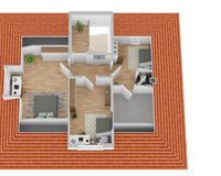 Grundriss Dachgeschoss (nicht maßstabsgetreu)