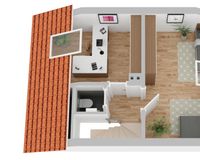 Grundriss Dachgeschoss (nicht maßstabsgetreu)