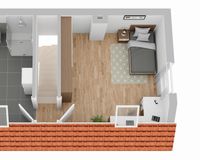 Grundriss Dachgeschoss (nicht maßstabsgetreu)