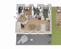 Grundriss Erdgeschoss (nicht maßstabsgetreu)