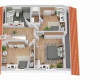 Grundriss Dachgeschoss (nicht maßstabsgetreu)