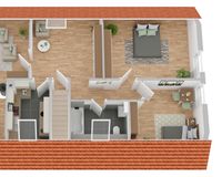 Grundriss Dachgeschoss (nicht maßstabsgetreu)
