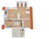 Grundriss Dachgeschoss (nicht maßstabsgetreu)