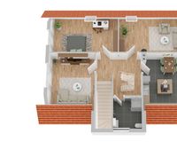 Grundriss Obergeschoss (nicht maßstabsgetreu)