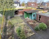 Garten mit Garage und Schuppen