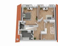 Grundriss Obergeschoss (nicht maßstabsgetreu)