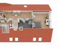 Grundriss Dachgeschoss (nicht maßstabsgetreu)