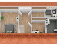 Grundriss Dachgeschoss (nicht maßstabsgetreu)